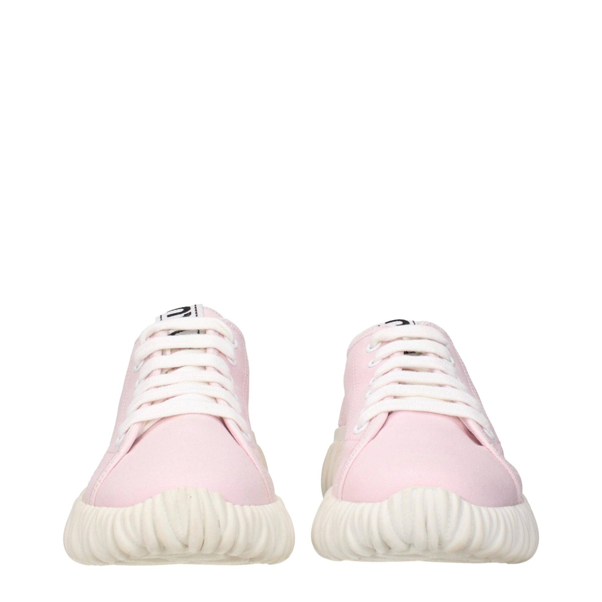 Miu Miu Pink Fabric Low Tops - Elegant Sneakers for Every Occasion