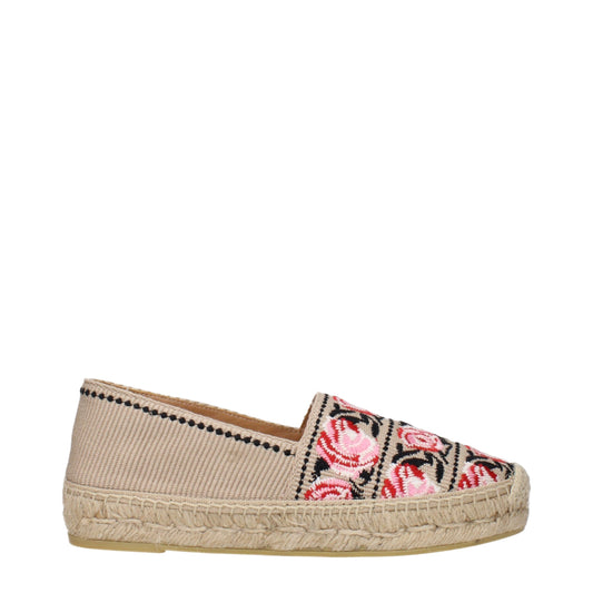 Prada Beige, Pink & Black Espadrilles