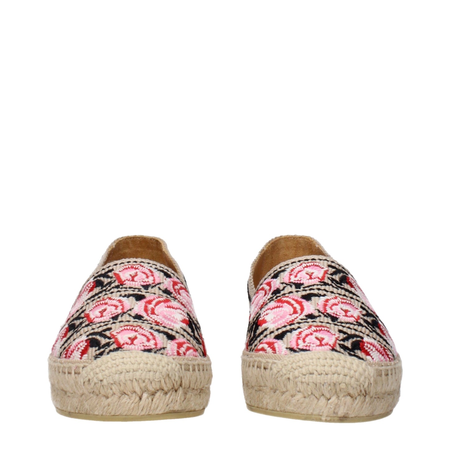 Prada Beige, Pink & Black Espadrilles