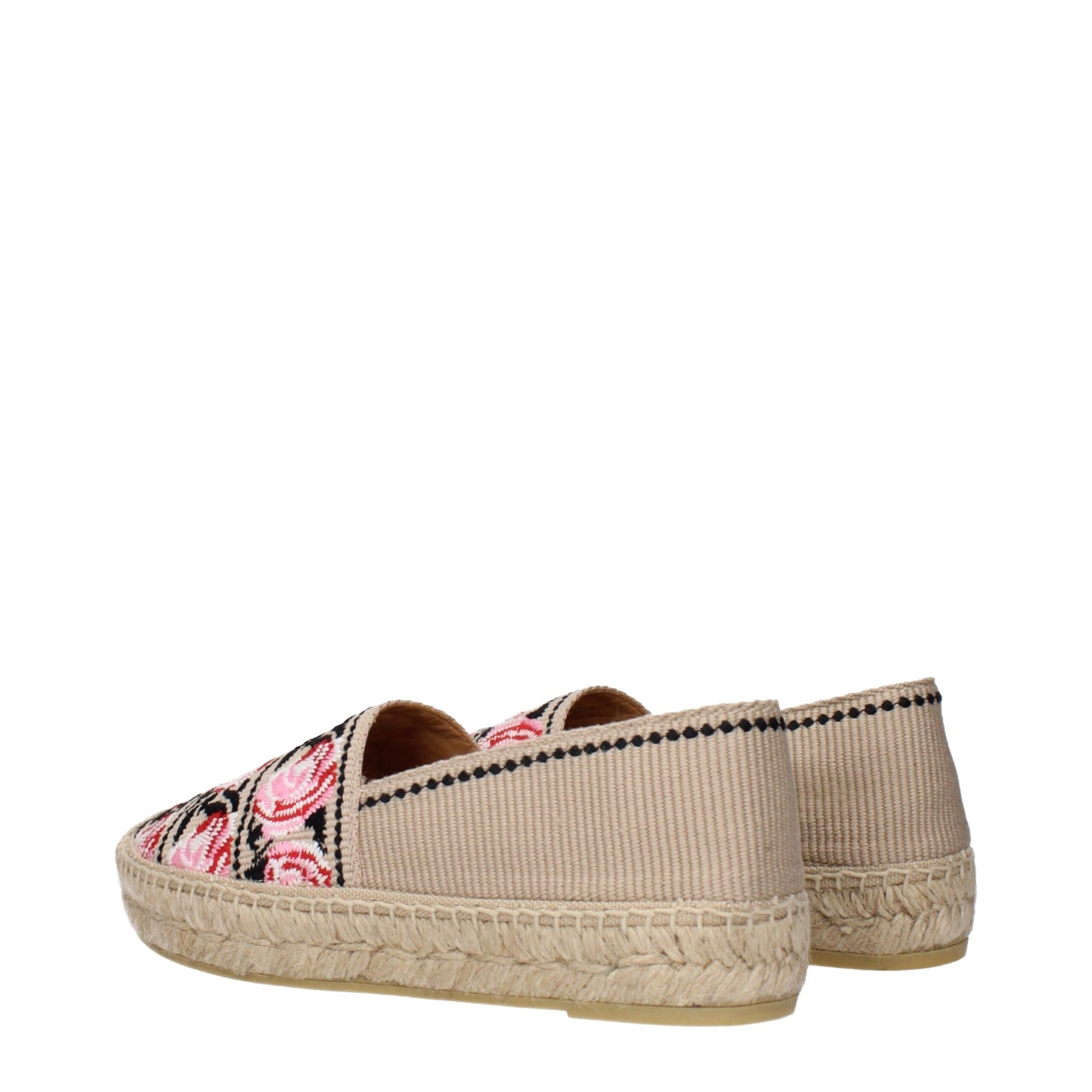 Prada Beige, Pink & Black Espadrilles