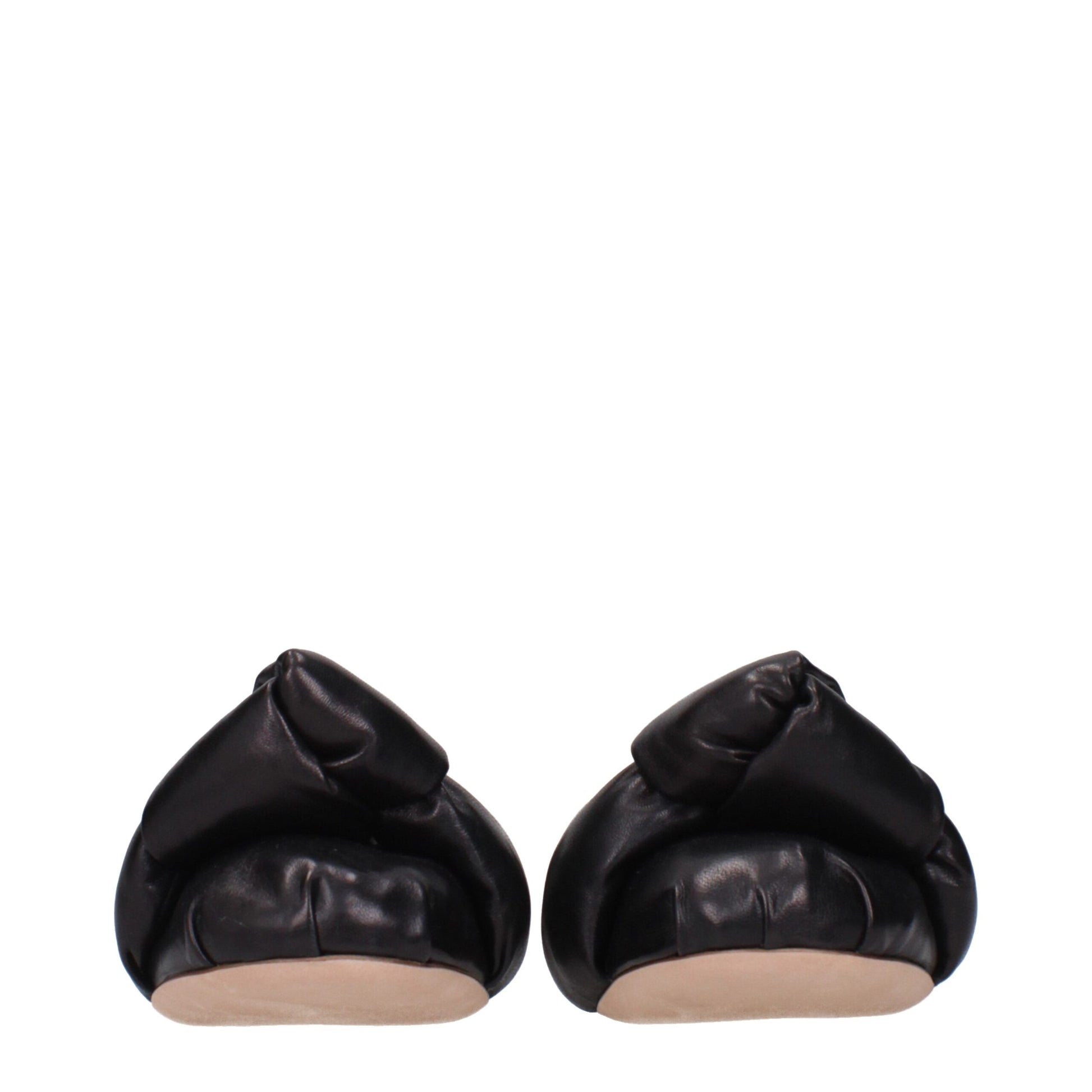 Miu Miu Black Leather Ballet Flats - Effortless Elegance