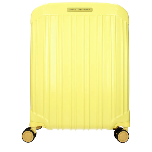 Piquadro Yellow Polycarbonate Trolley Case