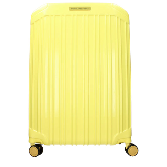 Piquadro Yellow Polycarbonate Trolley