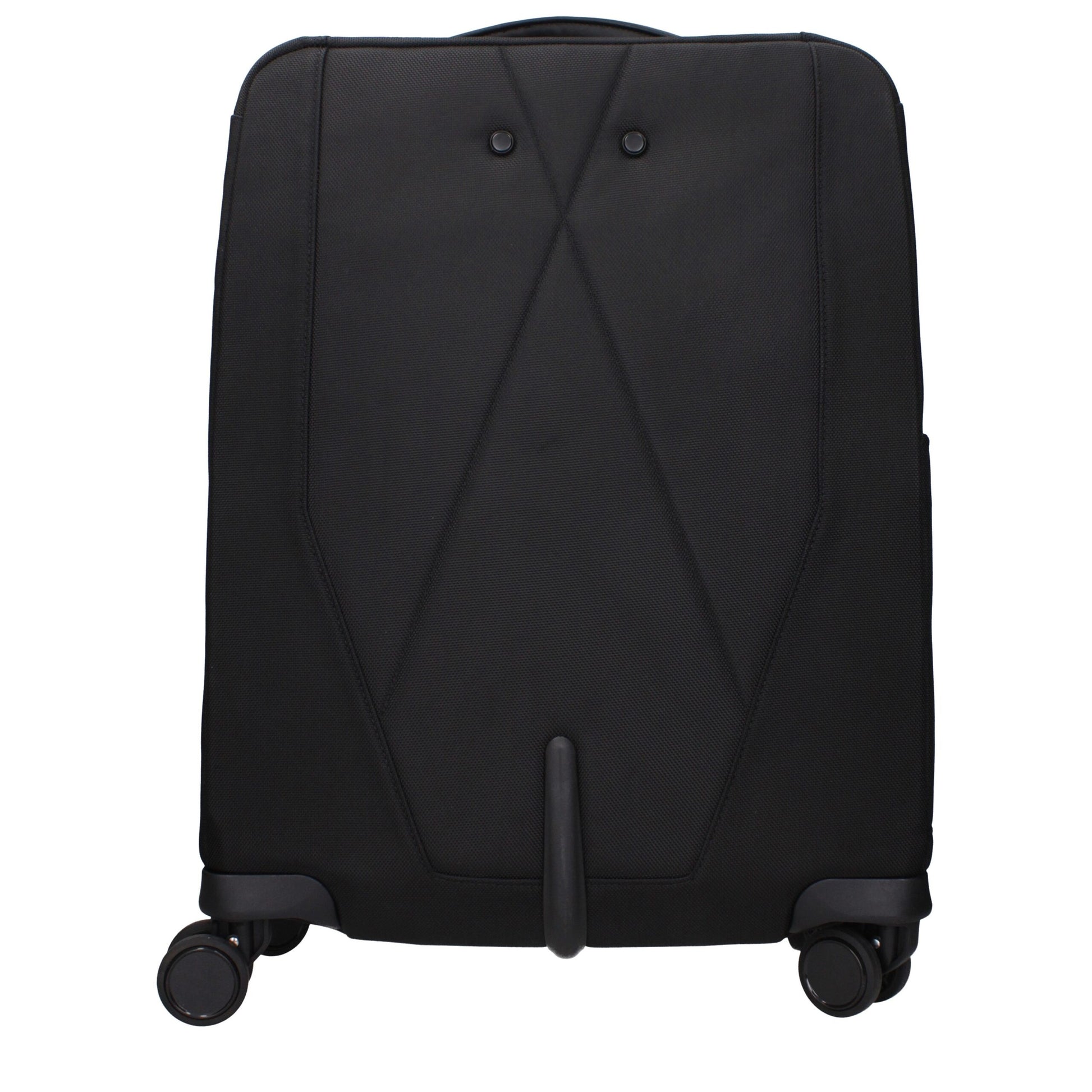 Piquadro Black Fabric Trolley Luggage