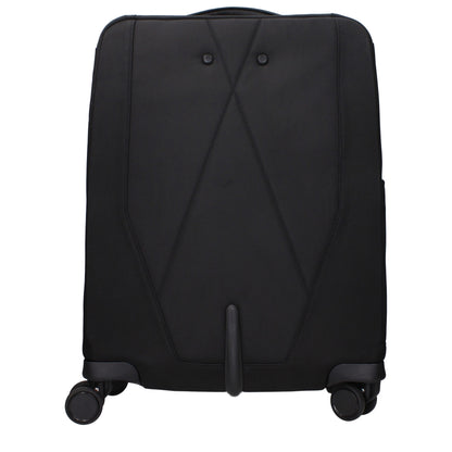 Piquadro Black Fabric Trolley Luggage