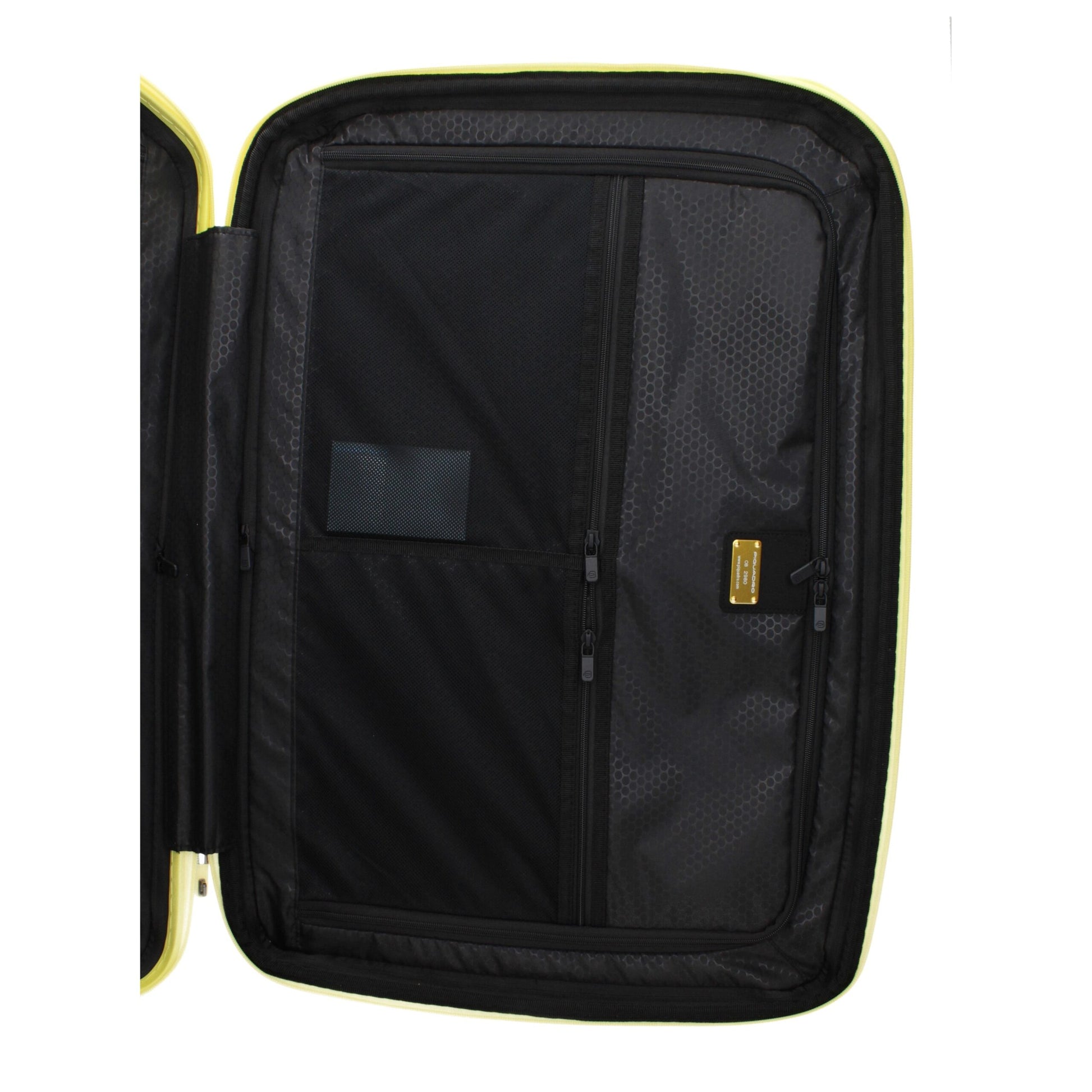 Piquadro Yellow Polycarbonate Trolley