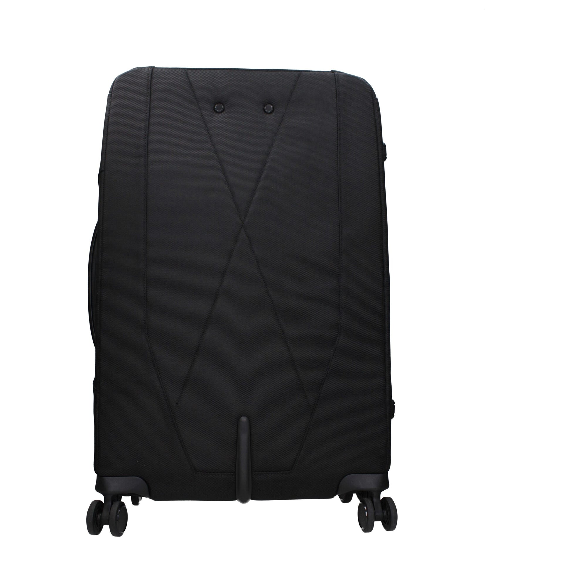 Piquadro Black Fabric Trolley Luggage