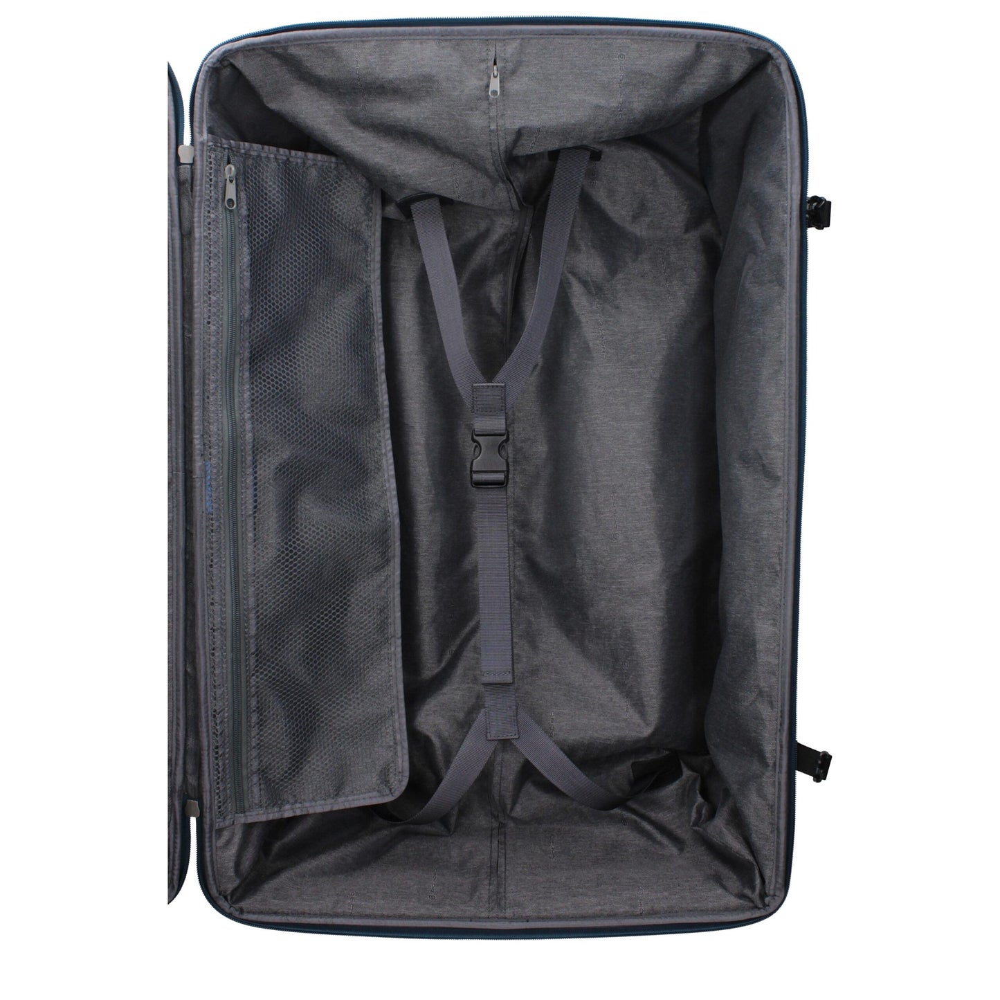 Piquadro Blue Fabric Trolley Luggage