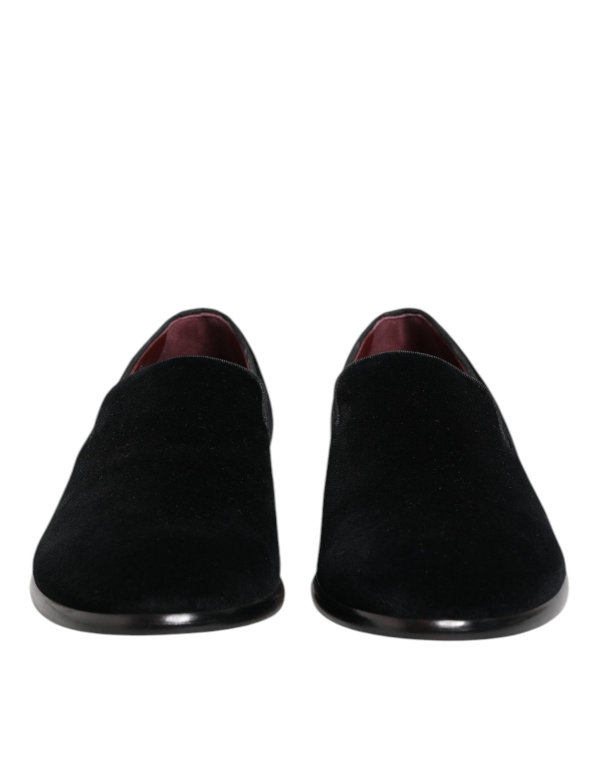 Dolce & Gabbana Black Velvet Loafers - Men’s Formal Dress Shoes