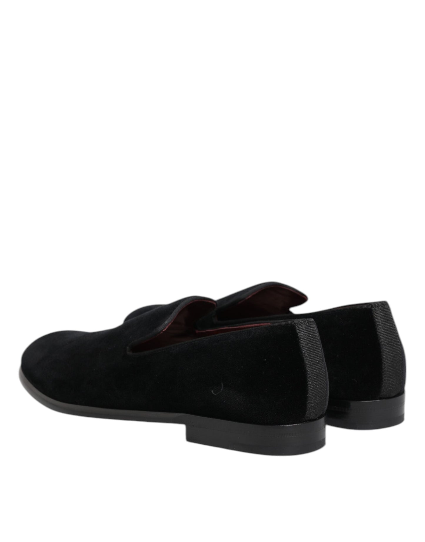 Dolce & Gabbana Black Velvet Loafers - Men’s Formal Dress Shoes