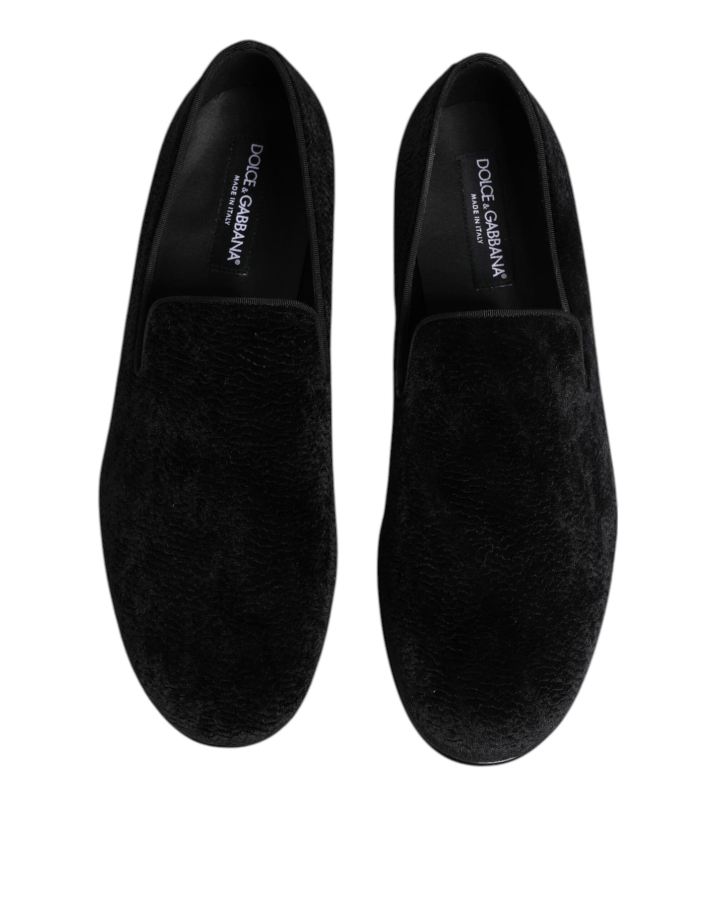Dolce & Gabbana Black Jacquard Loafers – Exquisite Formal Men's Dress Shoes