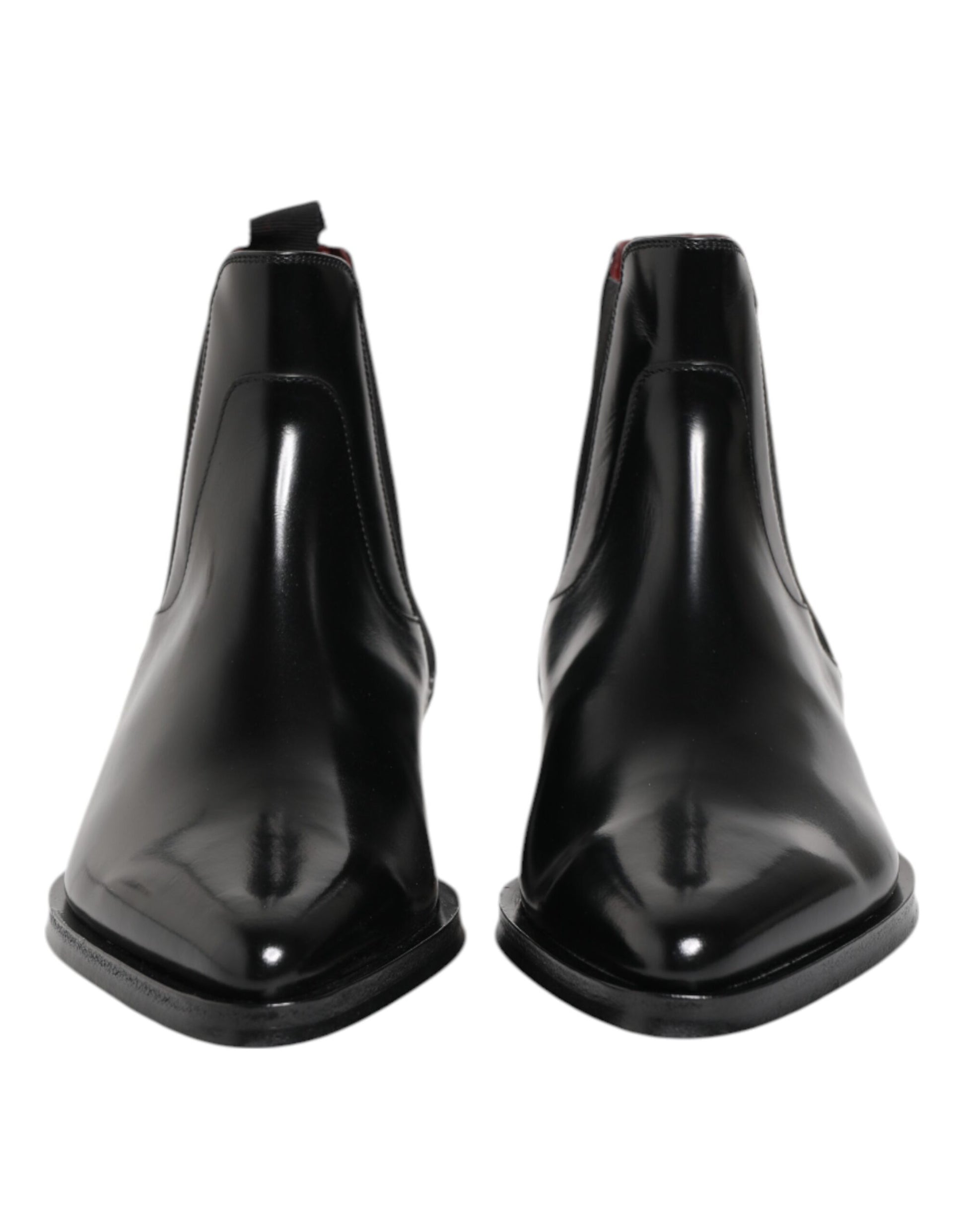 Dolce & Gabbana Black Leather MILLENIALS Mid Calf Boots