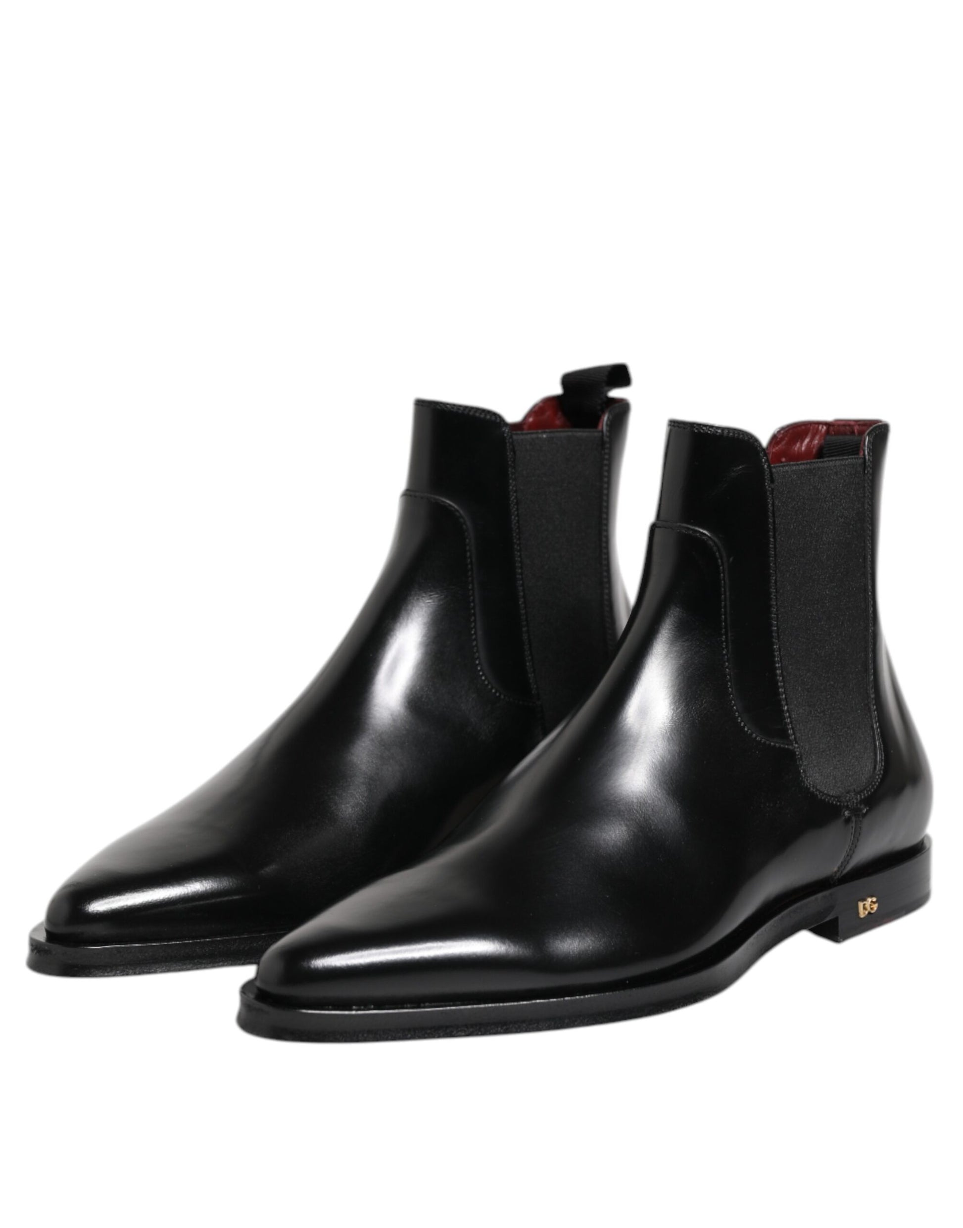 Dolce & Gabbana Black Leather MILLENIALS Mid Calf Boots