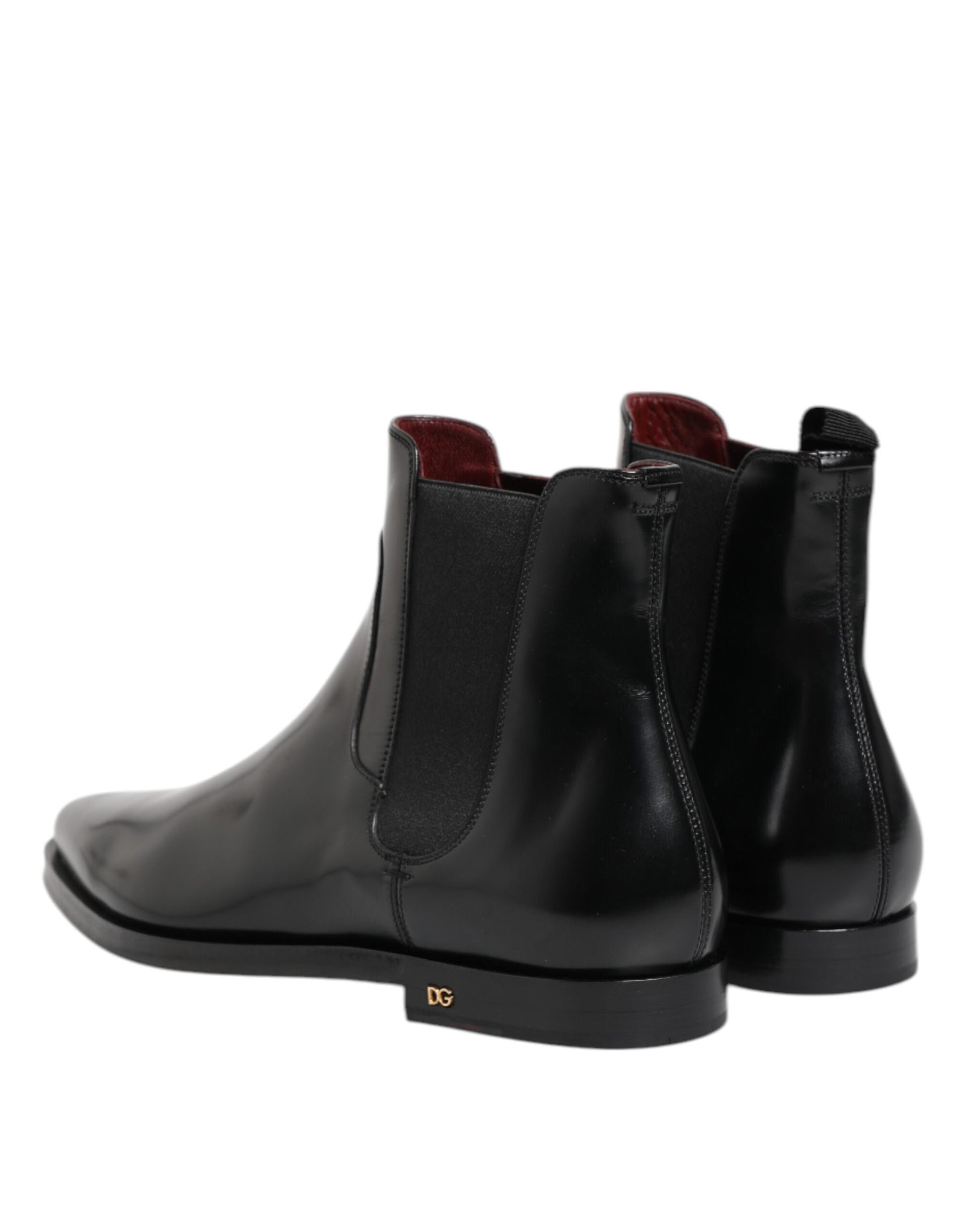 Dolce & Gabbana Black Leather MILLENIALS Mid Calf Boots