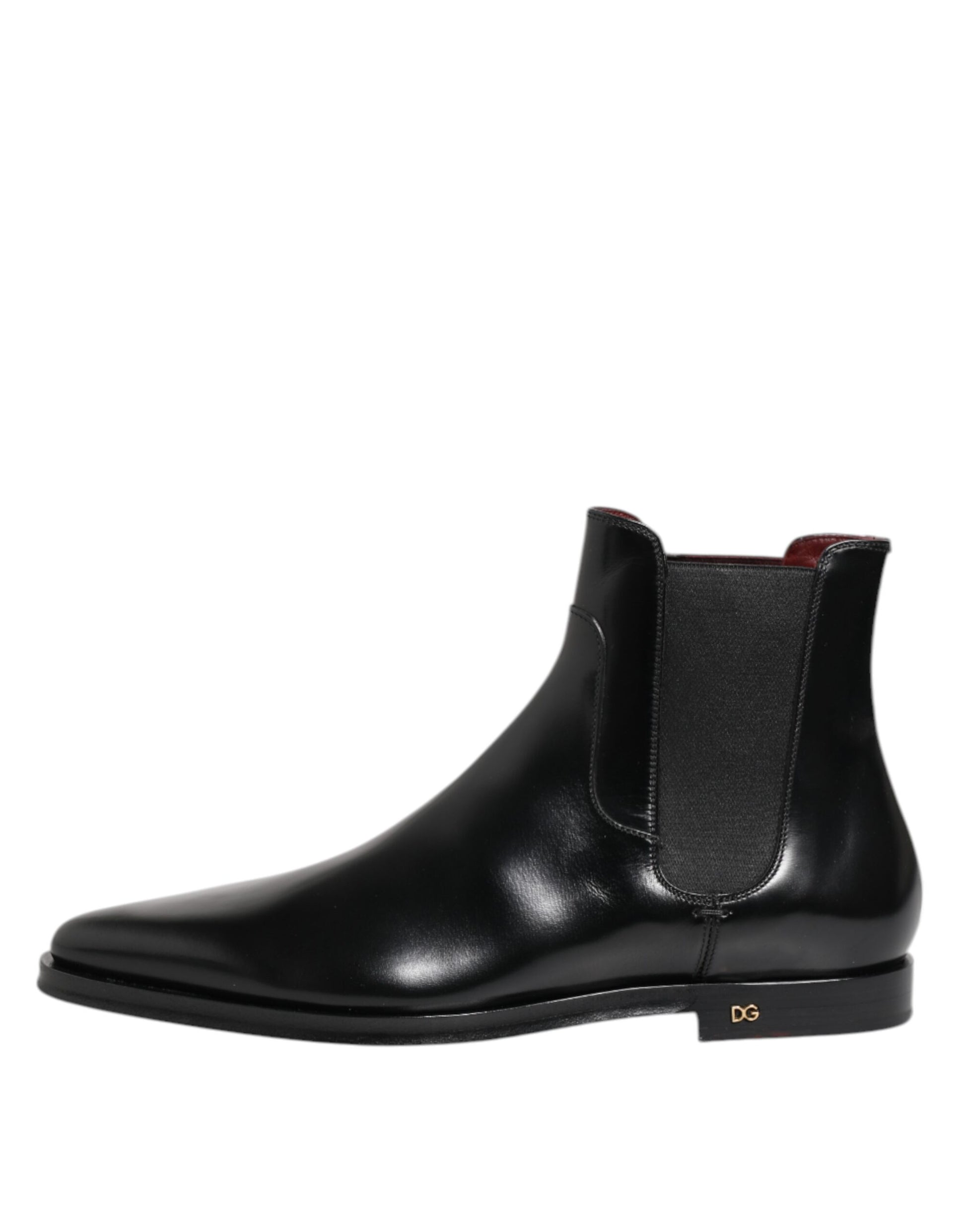 Dolce & Gabbana Black Leather MILLENIALS Mid Calf Boots