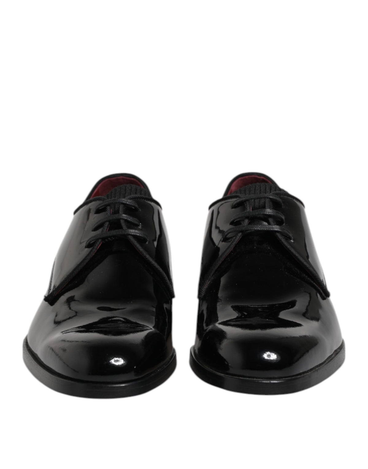 Dolce & Gabbana Black Leather Lace Up Men's Derby Formal Shoes