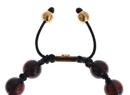  - Radiant Red Tiger Eye & CZ Gold Bracelet