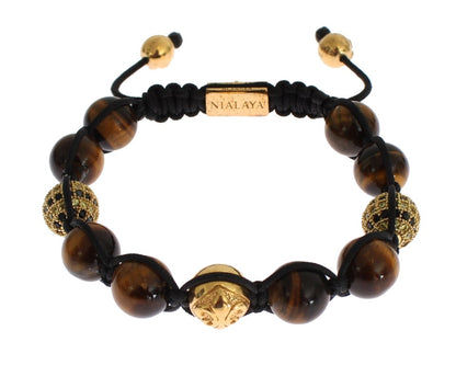  - Chic Multicolor CZ & Tigers Eye Bracelet