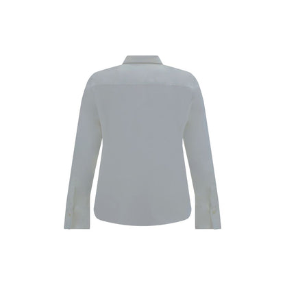 Brunello Cucinelli Cotton Shirt with Iconic Jewelry Details