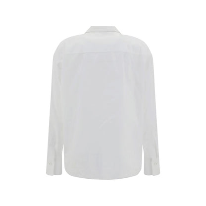 Brunello Cucinelli Cotton Shirt with Iconic Jewelry Details