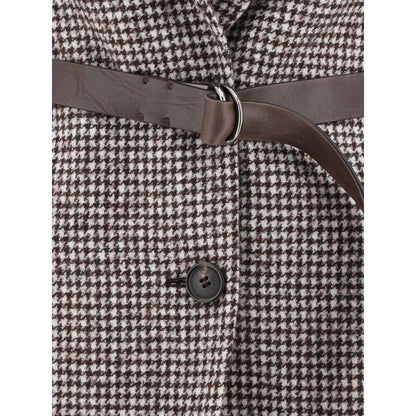 Brunello Cucinelli Wool Blazer Jacket with Belt