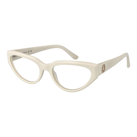 Guess Women’s Optical Glasses – White Cat Eye Frame, 53mm