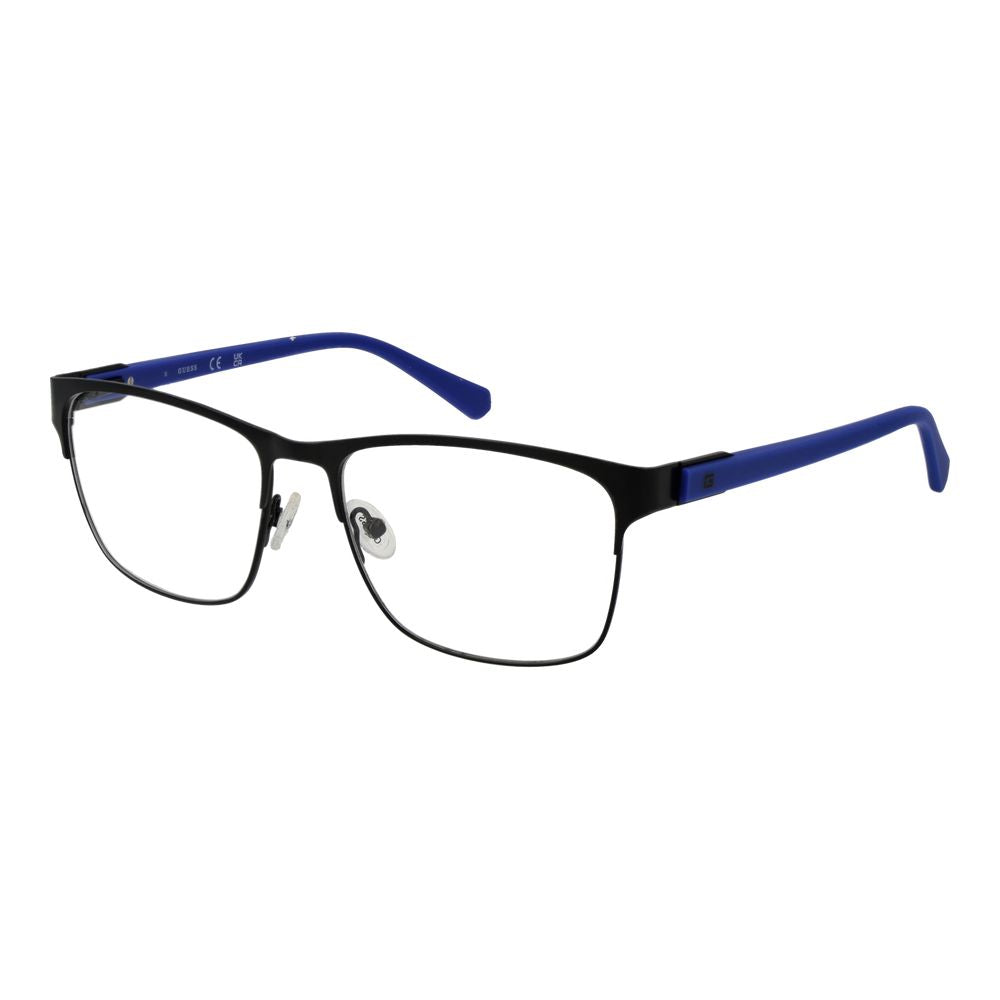 Guess Men’s Optical Glasses – Black Browline Frame, 55mm