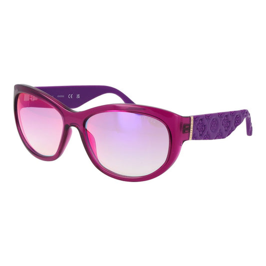 Guess Women’s Oval Sunglasses – Purple Full-Rim, 60mm