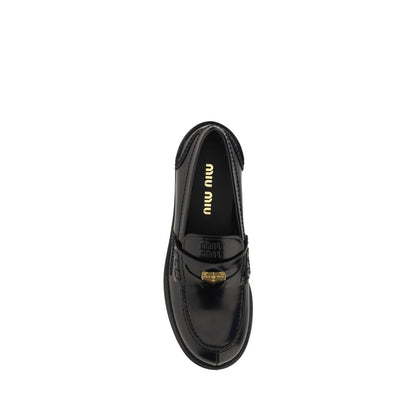 Miu Miu Calfskin Penny Loafers