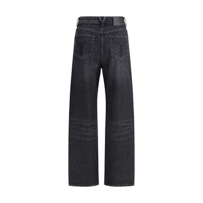 Versace Cut-Out Detail Jeans