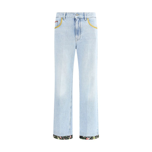 Valentino Floral Edge Jeans: Romantic Elegance with a Contemporary Twist