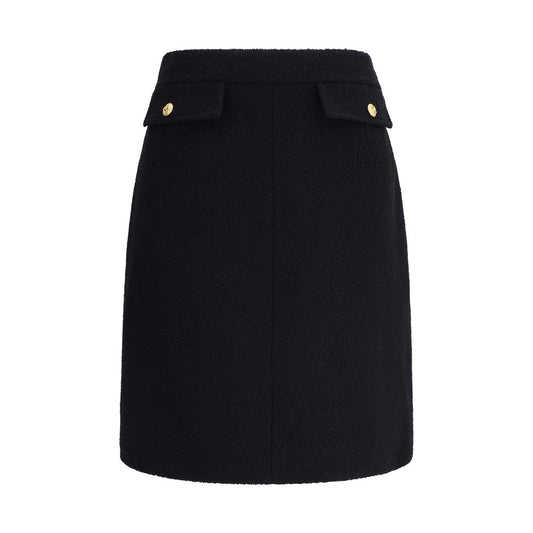 Chloé Bouclé Wool Midi Skirt
