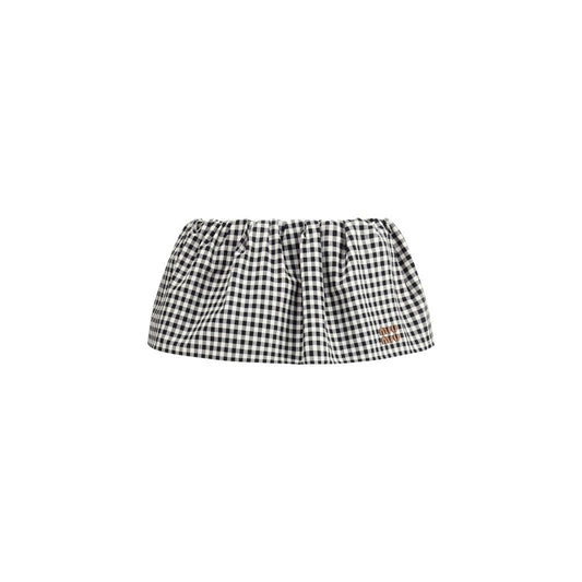 Miu Miu Vichy Pattern Miniskirt