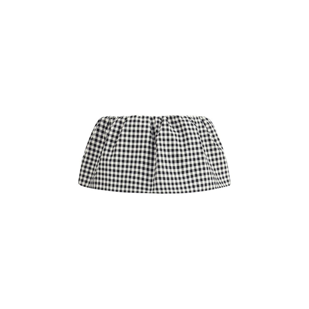 Miu Miu Vichy Pattern Miniskirt