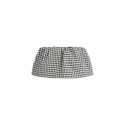Miu Miu Vichy Pattern Miniskirt