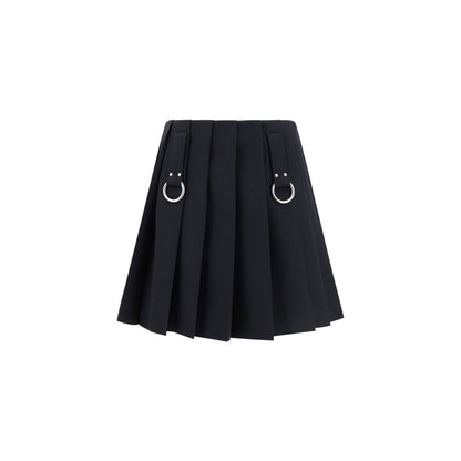 Prada Wool Pleated Miniskirt