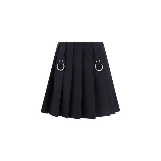 Prada Wool Pleated Miniskirt
