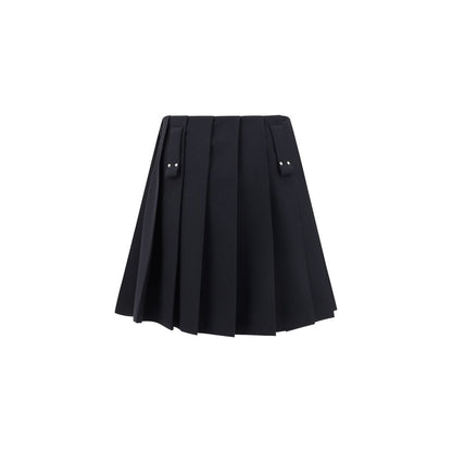 Prada Wool Pleated Miniskirt
