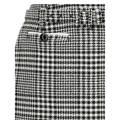 Self-Portrait Houndstooth Wool Pants-skirt