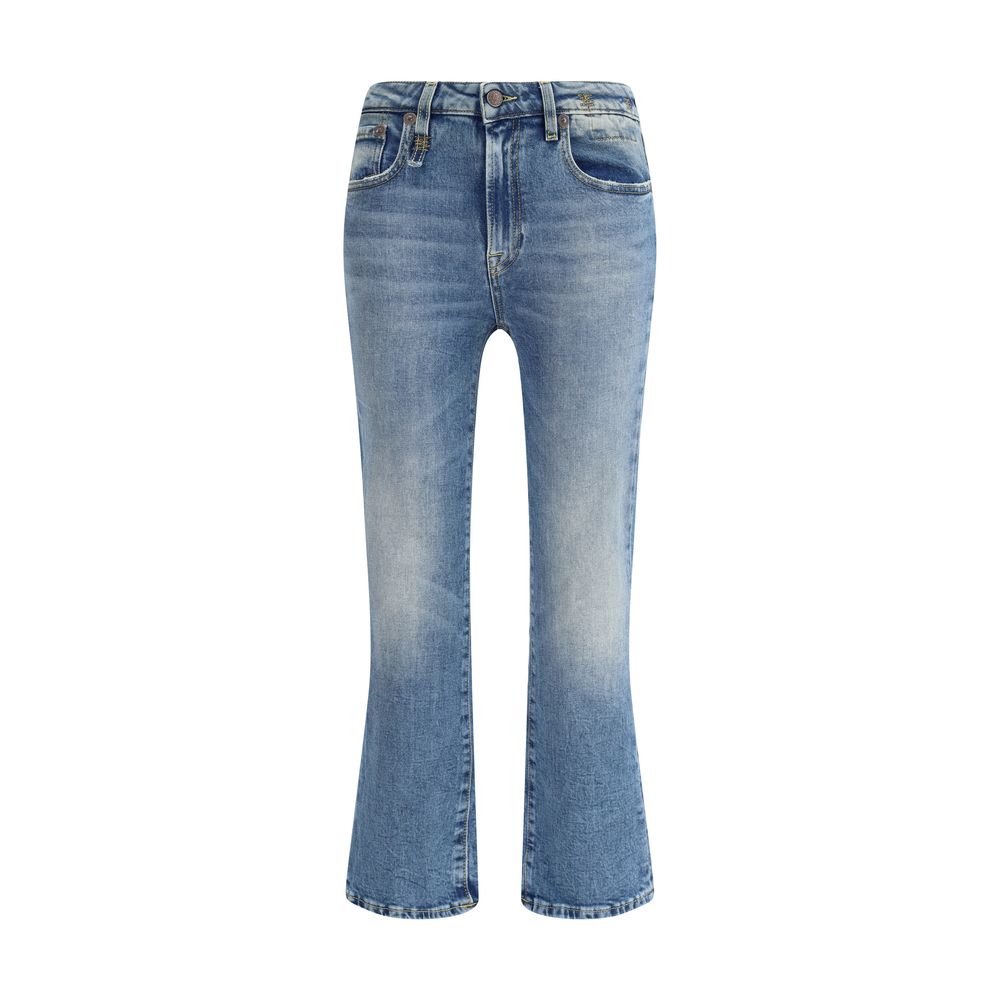 R13 Kick Fit Pants - Cotton Flare Jeans
