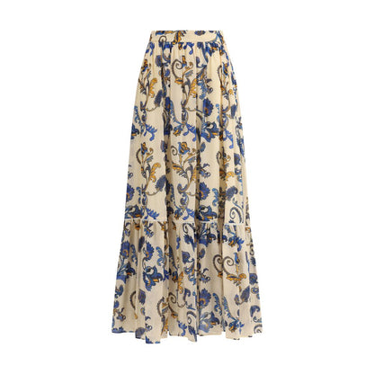 Etro Paisley Printed Long Skirt