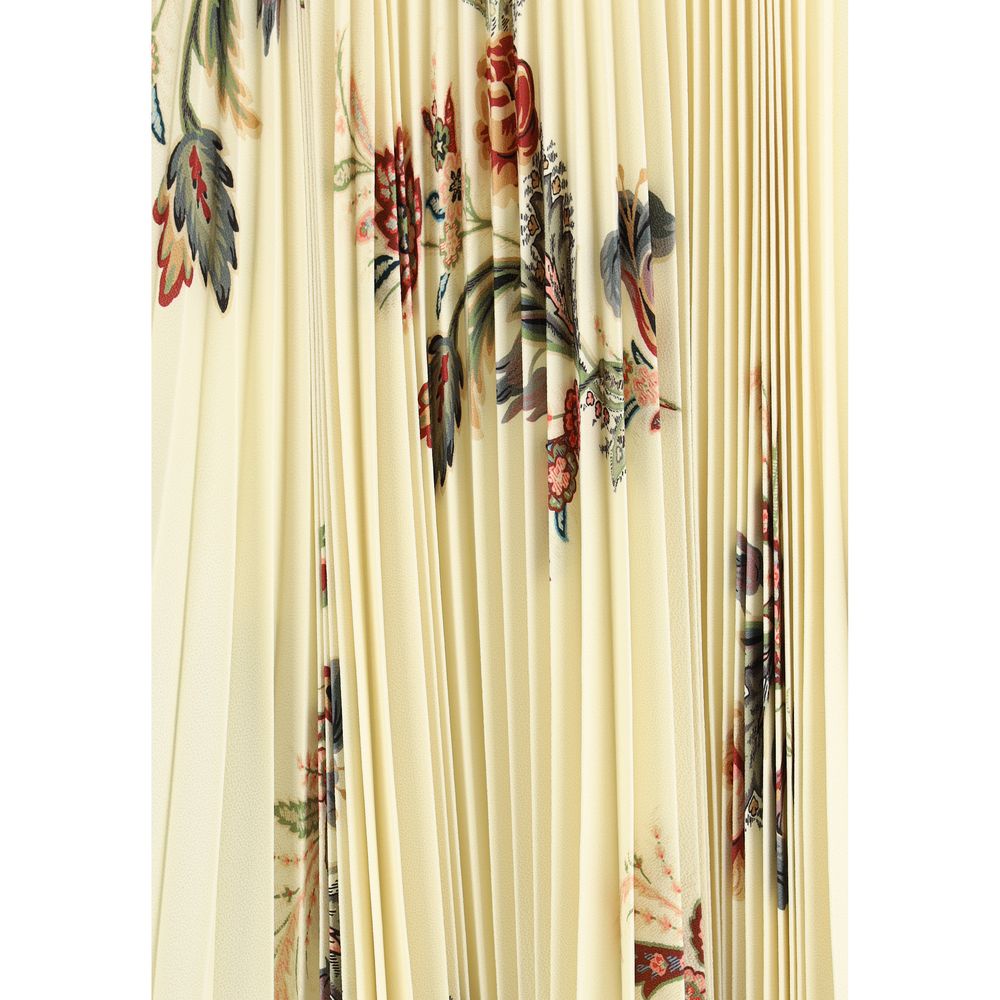 Etro Plissé Midi Skirt