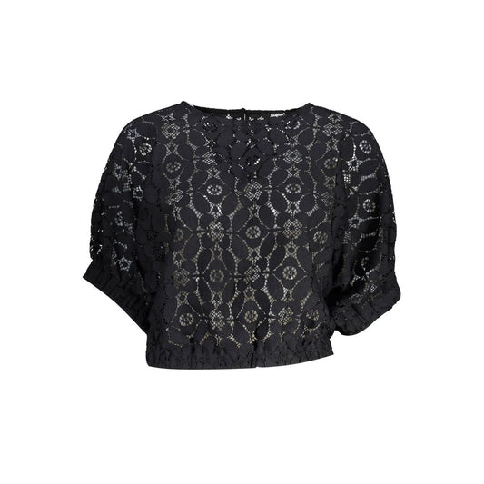Desigual Black Batwing Top