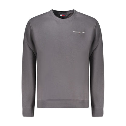 Tommy Hilfiger Gray Cotton Crew Neck Sweater