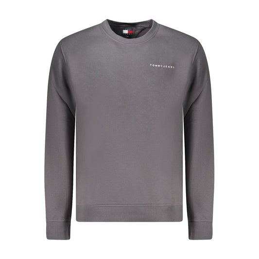 Tommy Hilfiger Gray Cotton Crew Neck Sweater