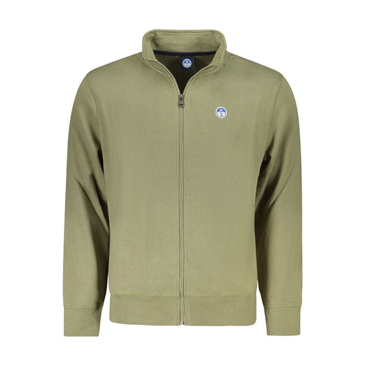 North Sails Green Cotton Sweater - Sporty and Sustainable Style