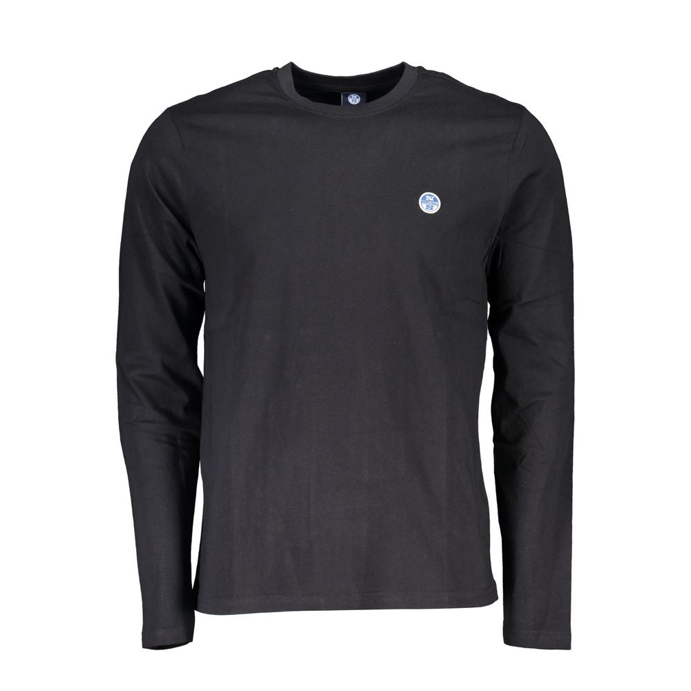 North Sails Black Cotton Long Sleeve T-Shirt