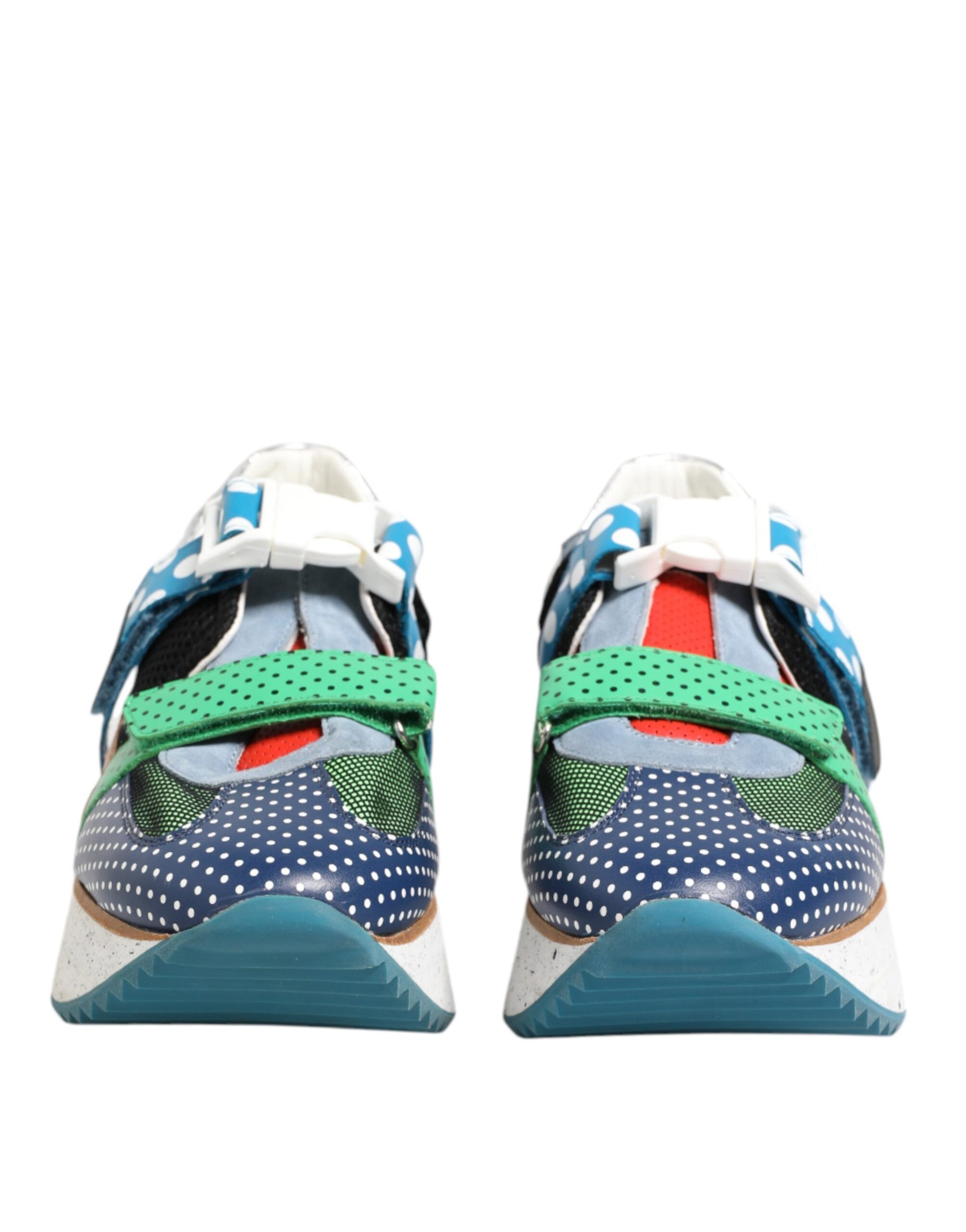 Dolce & Gabbana Multicolor Leather Low Top Sneakers