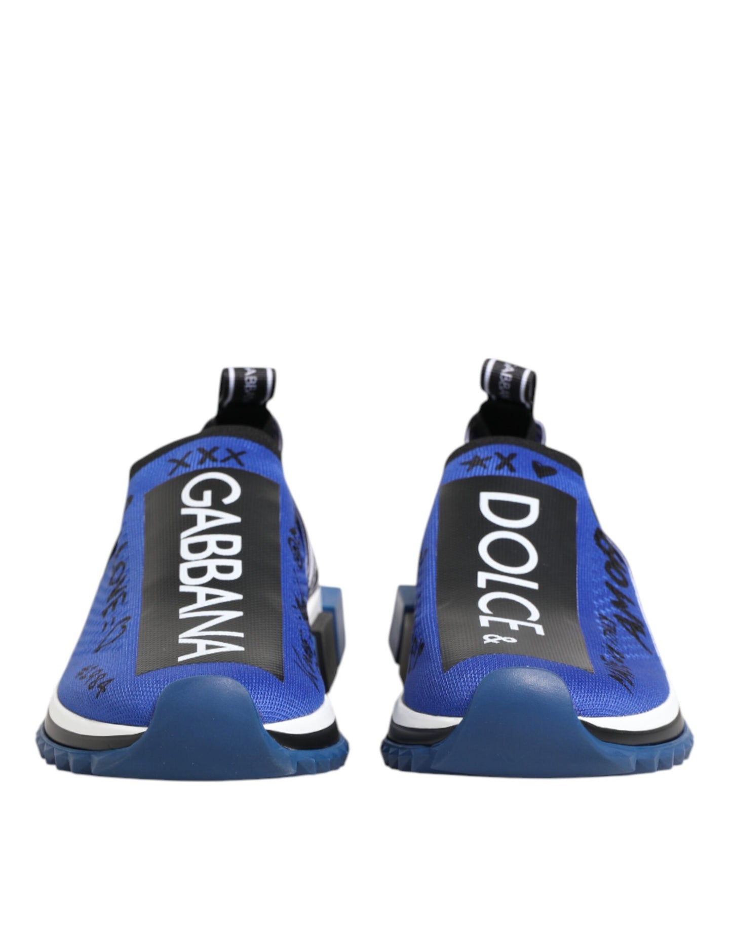 Dolce & Gabbana Blue Logo Low Top Sorrento Sneakers