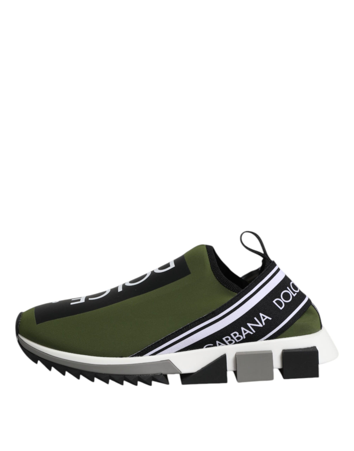 Dolce & Gabbana Green Logo Low Top Sorrento Sneakers